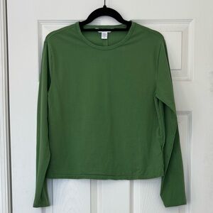 Athleta Supima Cotton Blend Essential Long Sleeve Top